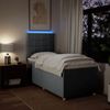 vidaXL Boxspringbett mit Matratze Hellgrau 90x190 cm Stoff 3293435 Bild 4