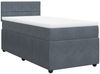 vidaXL Boxspringbett mit Matratze Dunkelgrau 90x190 cm Samt 3289927 Bild 3