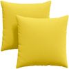 vidaXL Sofakissen 2 pcs Helles Gelb 80 x 80 cm Stoff 42014049 Bild 2