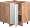 Eckunterschrank Fame-Line Weiß Landhaus 80.5 cm , AP Marmor Vicco Bild 5