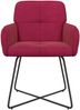 vidaXL Esszimmerstühle 2 pcs Samt (V) Weinrot 59 x 56,5 x 86 cm 42034297 Bild 3