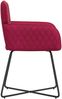 vidaXL Esszimmerstühle 2 pcs Samt (V) Weinrot 59 x 56,5 x 86 cm 42034297 Bild 4