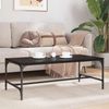 vidaXL Couchtisch Schwarz Eichen-Optik 100 x 50 x 35 cm Holzwerkstoff 881122 Bild 4