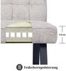 DUBI Möbel Essbank Clara, mit Federkernbox gepolstert, mit Rückenlehne, Metallgestell Bild 3