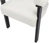 Vente-unique - LIVELIA Stuhl Stoff SchwarzWeiß - B 60 cm x H 78 cm x L 64 cm Bild 5