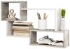 Selsey Kassi - Wandregal/Hängeregal/Bücherregal in Betonoptik/Weiß Matt 54x87 cm, 30 x 30 x 50 cm Bild 2