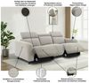 OTTO home 3-Sitzer SKAANE Cord-Sofa, 229 cm, manuelle u. elektrische Relaxfunktion, Relax-Funktion in 2 Sitzen, Kopfteilverstellung, Federkernpolsterung Bild 3