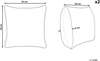 Kissen 2er Set Abstraktes Muster PACHIRA Baumwolle 45 x 45 cm Gelb Bild 2