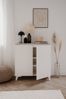 Kommode >Bertrix< in Sandstein / weiß - 88x92x40cm (BxHxT) Bild 2
