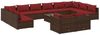 vidaXL 13-tlg. Garten-Lounge-Set mit Kissen Braun Poly Rattan 3102099 Bild 2
