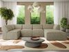 Modulares XXL-Ecksofa MODARO 5M, U-Form, Wohnlandschaft, 5-teilig, freistehend, Wohnzimmer Couch, HR-Schaumstoff - Taupe Stukture - Rechts Bild 5