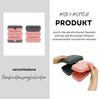 Cofi Brotdosen 3er-Set – Lunchbox / Frühstücksbox – BPA-frei, spülmaschinenfest, stapelbar, 1600 ml Rosa-Grau Bild 2