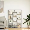 vidaXL Bücherregal Betongrau 102x29x143 cm Holzwerkstoff 3310301 Bild 3