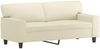 vidaXL 2-Sitzer-Sofa mit Zierkissen Creme 140 cm Kunstleder 3200867 Bild 4