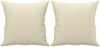 vidaXL 2-Sitzer-Sofa mit Zierkissen Creme 140 cm Kunstleder 3200867 Bild 5