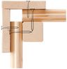 Gartenhaus Northeim 3 - 309x309 cm plus Anbaudach 3,30 m mit Rückwand, 38 mm Holz terragrau, Karibu Bild 5