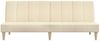 vidaXL Schlafsofa 2-Sitzer Creme Stoff 375868 Bild 5