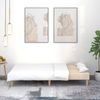 vidaXL Schlafsofa 2-Sitzer Creme Stoff 375868 Bild 3