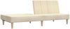 vidaXL Schlafsofa 2-Sitzer Creme Stoff 375868 Bild 4