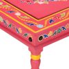 vidaXL Couchtisch Rosa Handbemalt Massivholz Mango 353762 Bild 4