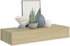 vidaXL Wandregal mit Schublade Eichen-Optik 60x23,5x10 cm MDF 330261 Bild 3