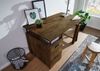 Schreibtisch Mango 140x78x80 braun lackiert RAILWAY #429 Bild 4
