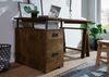 Schreibtisch Mango 140x78x80 braun lackiert RAILWAY #429 Bild 3