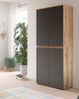 Mehrzweckschrank Assino in grau und Eiche 70 x 175 cm Bild 5