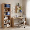 Bellamio 'Apol' Standregal, Regal mit 6 Ablagefächern, Eichenoptik, 176x60x33 cm, Bücherregal mit verstellbaren Böden Bild 2