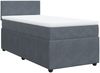 vidaXL Boxspringbett mit Matratze Dunkelgrau 100x200 cm Samt 3289957 Bild 3