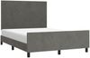 Doppelbett, Bettgestell Modernen ohne Matratze Dunkelgrau 140x200 cm Samt d2215e Bild 3