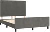 Doppelbett, Bettgestell Modernen ohne Matratze Dunkelgrau 140x200 cm Samt d2215e Bild 4