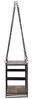 massivum Hängeregal Aro 100x46x30 cm braun Metall Deckenregal Küchenregal Barregal mit Weinregal Glashalter Industrial-Stil Loft Bild 4