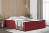 Boxspringbett Schlafzimmerbett PRIMA 200x220cm Stoff Rot inkl. Bettkasten Bild 2