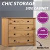 vidaXL Sideboard 80x40x73 cm Kiefernholz Panama 282658 Bild 2
