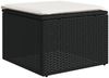 vidaXL 5-tlg. Garten-Sofagarnitur mit Kissen Schwarz Poly Rattan 3227596 Bild 5