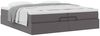 vidaXL Ottoman-Bett mit Matratzen Grau 200x200 cm Kunstleder 3311059 Bild 5