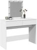 vidaXL Schminktisch mit LED-Beleuchtung Weiß 100x40x130 cm 848192 Bild 4