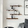 vidaXL Wandregale 4 Stk. Räuchereiche 60x20x1,5 cm Holzwerkstoff 838231 Bild 3