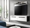 TV-Lowboard und Wandboard Cooper in weiß und grau 170 cm Bild 4