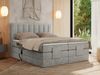 Boxspringbett mit elektrisch verstellbaren Matratzen, zwei Bettkästen und einem Topper - COMFORTO - 160 x 200 cm - Hellgrau Stoff - H4 Bild 3