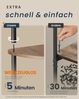 SONGMICS HOME Superschnelle werkzeuglose Montage, Eckregal mit 3 Ebenen, Standregal, Regal, 38,3 x 27 x 70,6 cm, Wohnzimmer, Schlafzimmer, Küche, vintagebraun Bild 3