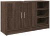 vidaXL Waschbeckenunterschrank Braun Eichen-Optik 90x29x55 cm 848128 Bild 2