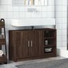 vidaXL Waschbeckenunterschrank Braun Eichen-Optik 90x29x55 cm 848128 Bild 3