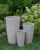 Blumentopf 2er Set hellgrau rund 31 x 31 x 58 cm ABDERA Bild 3