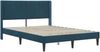 vidaXL Bettrahmen mit Kopfteil Blau 140 x 190 cm Samt 42027508 Bild 3