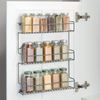 mDesign Gewürzregal Küchenregal Organizer selbstklebend 3 Ebenen Metall Graphit Bild 3
