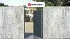 Vente-unique - VIAZO Side gate Metall Grau - B 4,6 cm x H 161 cm x L 100 cm Bild 2