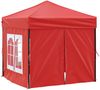 vidaXL Partyzelt Faltbar mit Seitenwänden Rot 2x2 m 93506 Bild 3