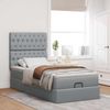 vidaXL Ottoman-Bett mit Matratze Hellgrau 90x200 cm Stoff 3313209 Bild 3
